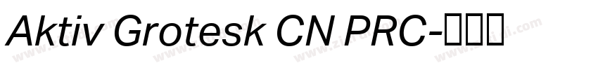 Aktiv Grotesk CN PRC字体转换